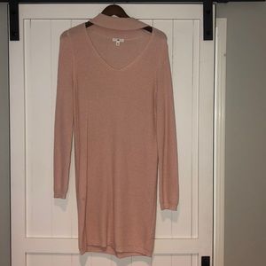 BP Nordstroms wmns Pink Choker sweater dress M